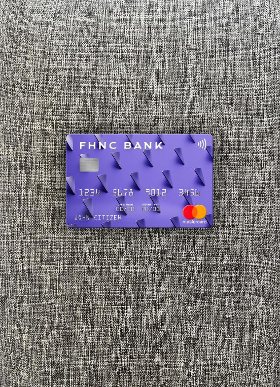 Download USA First Horizon National Corporation Bank mastercard photolook front Photoshop template